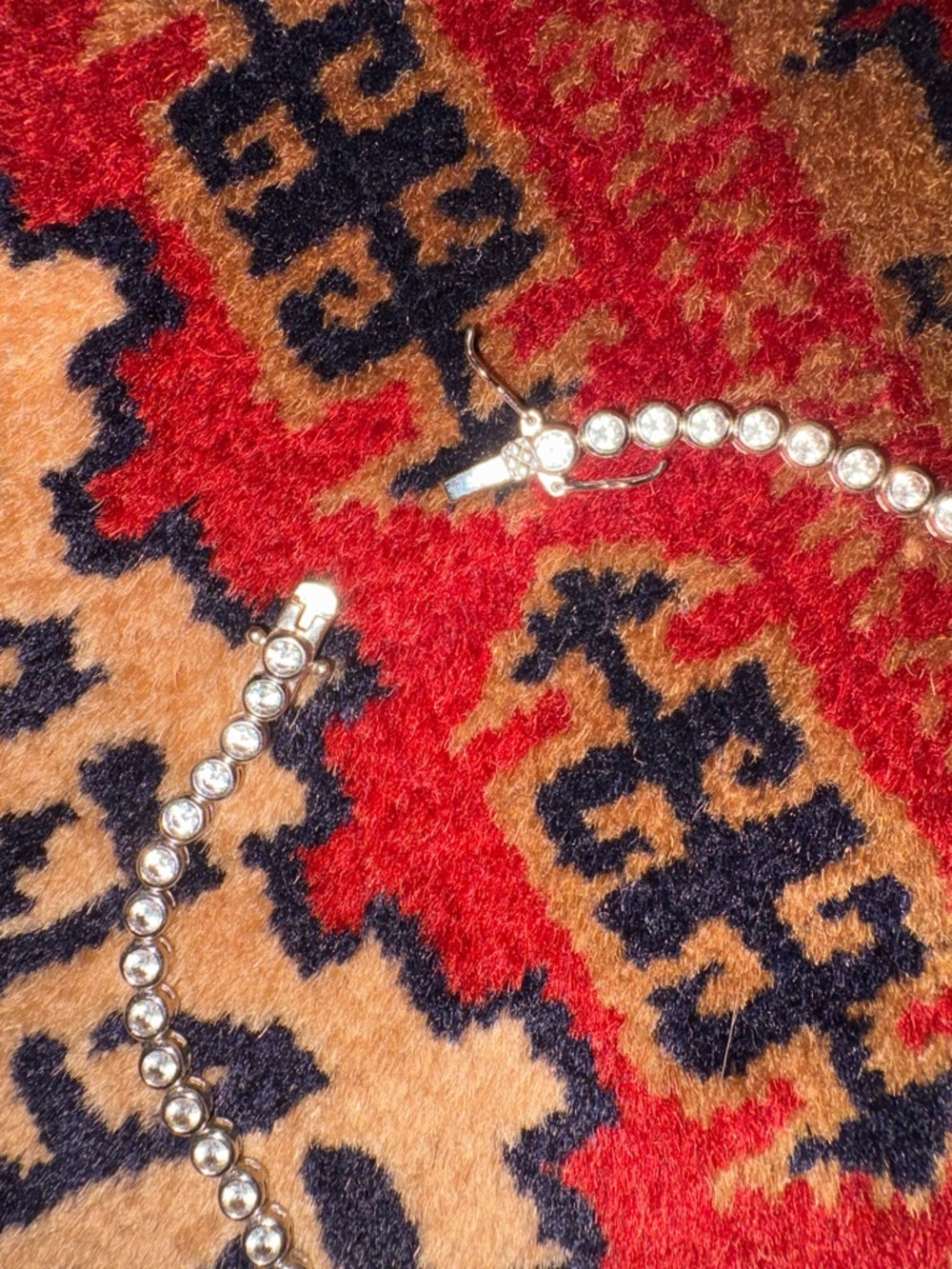 Dorsey White Sapphire Silver Rivière Necklace EUC - Picture 5 of 6
